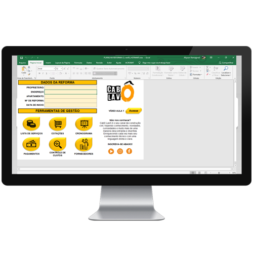 planilha de reforma cabo lavo